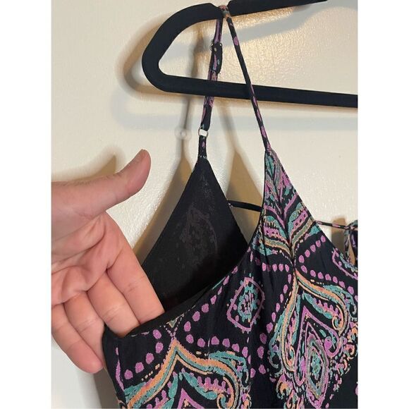 Altar'd State Black Size Medium Low Back Sleeveless Boho mini Dress size L NWT - Picture 4 of 12